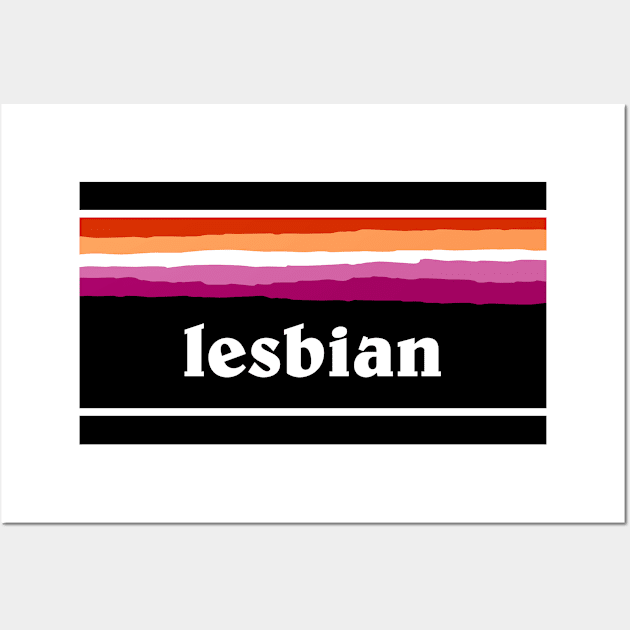 Lesbian Pride Wall Art by Football from the Left